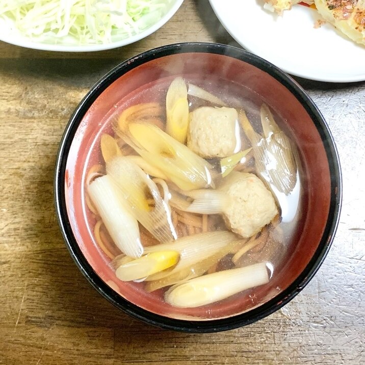 蕎麦レシピ　ねぎ蕎麦